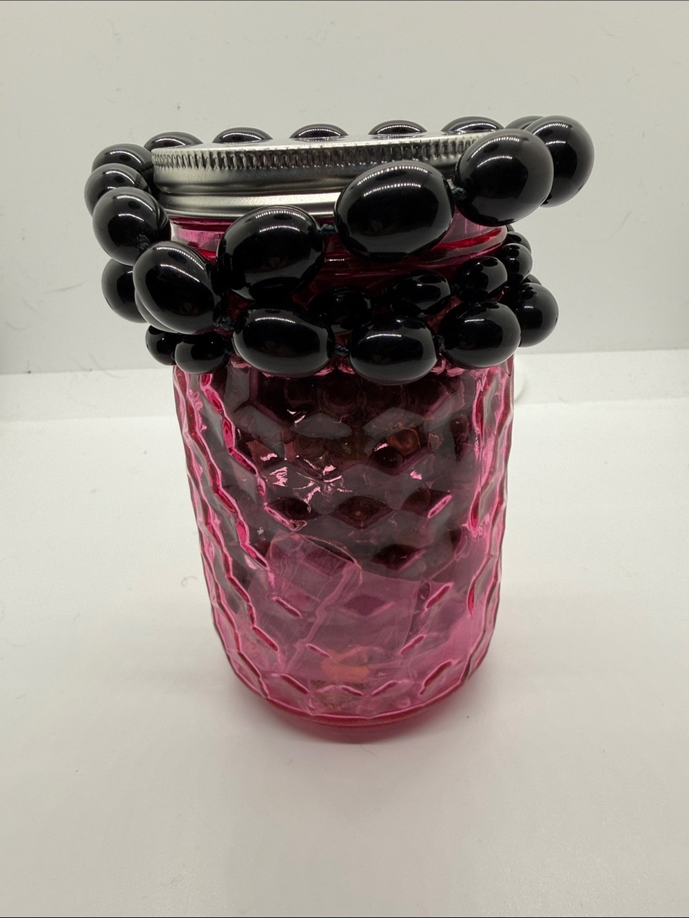 Purple Glass Mystery Jewelry Jar